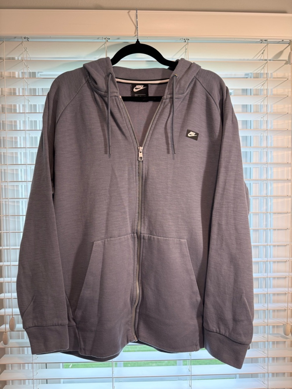 Nike Men's Slate Gray Full-Zip Hoodie